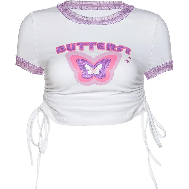 Harajuku Butterfly T-shirt KF81392