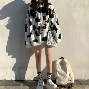 Harajuku Cow Sweatshirt KF82295