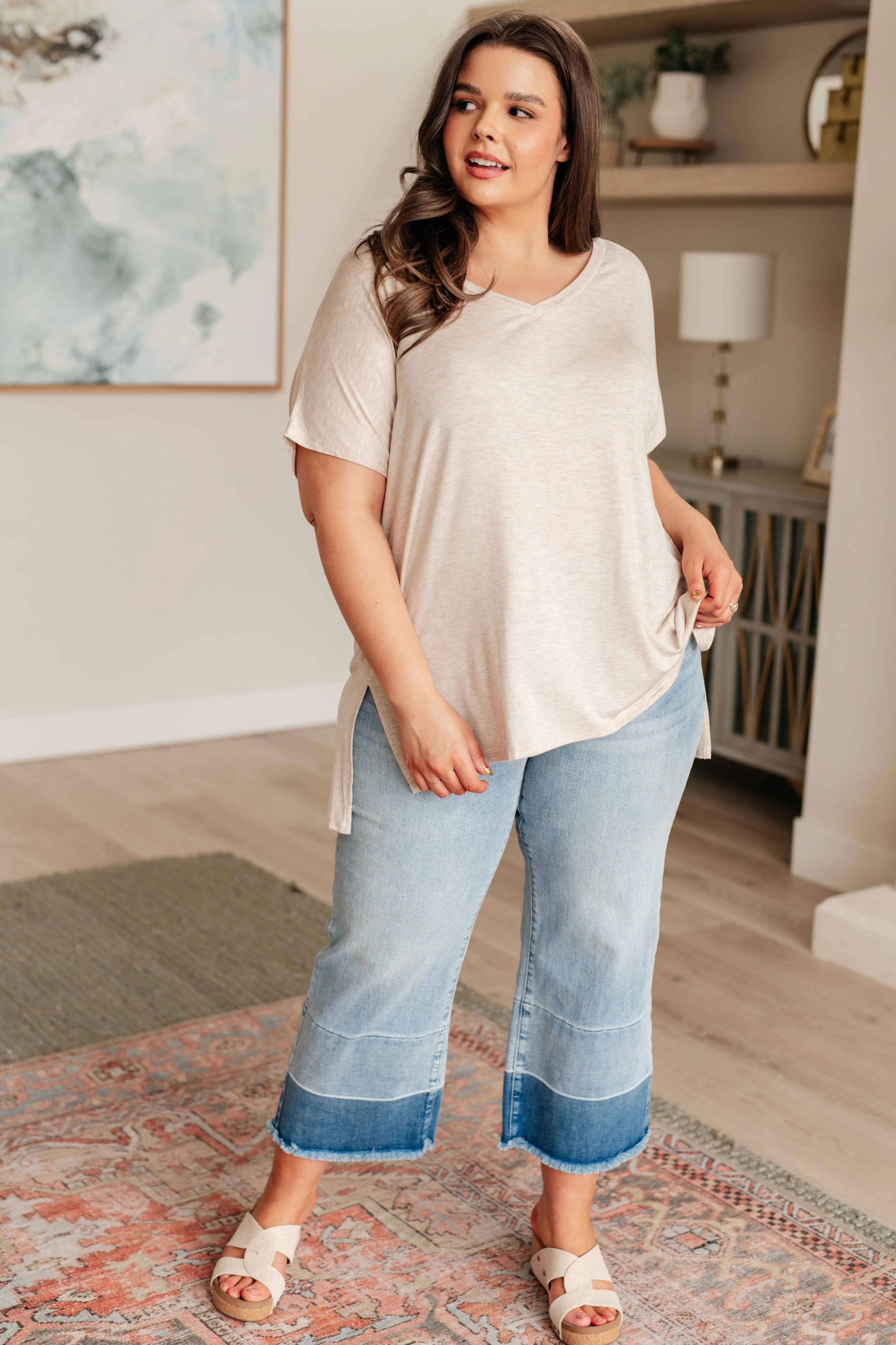 Hazel Blues® |  Clear Things Up V-Neck Top