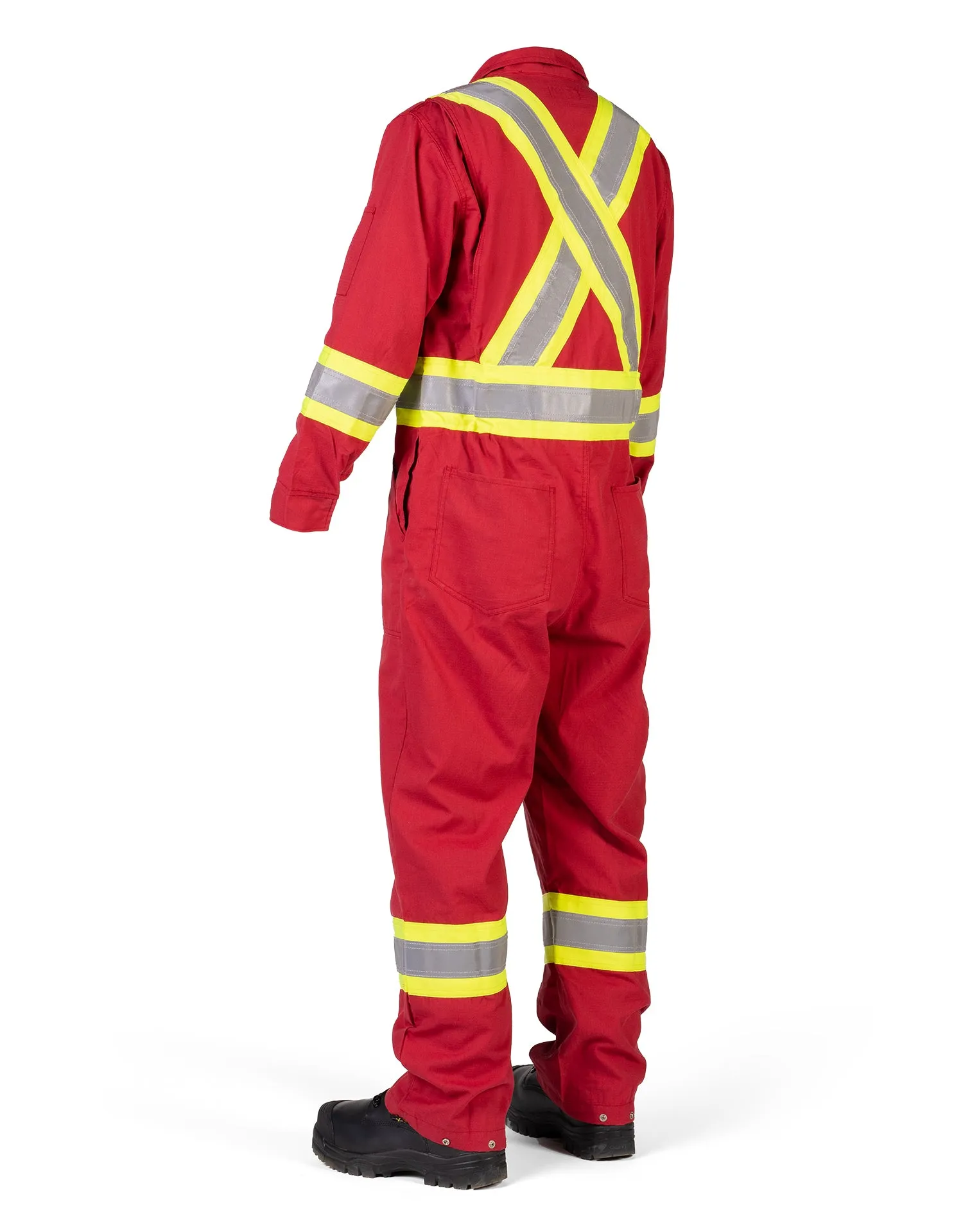 Hi Vis Inherent Red FR Reflective Coverall