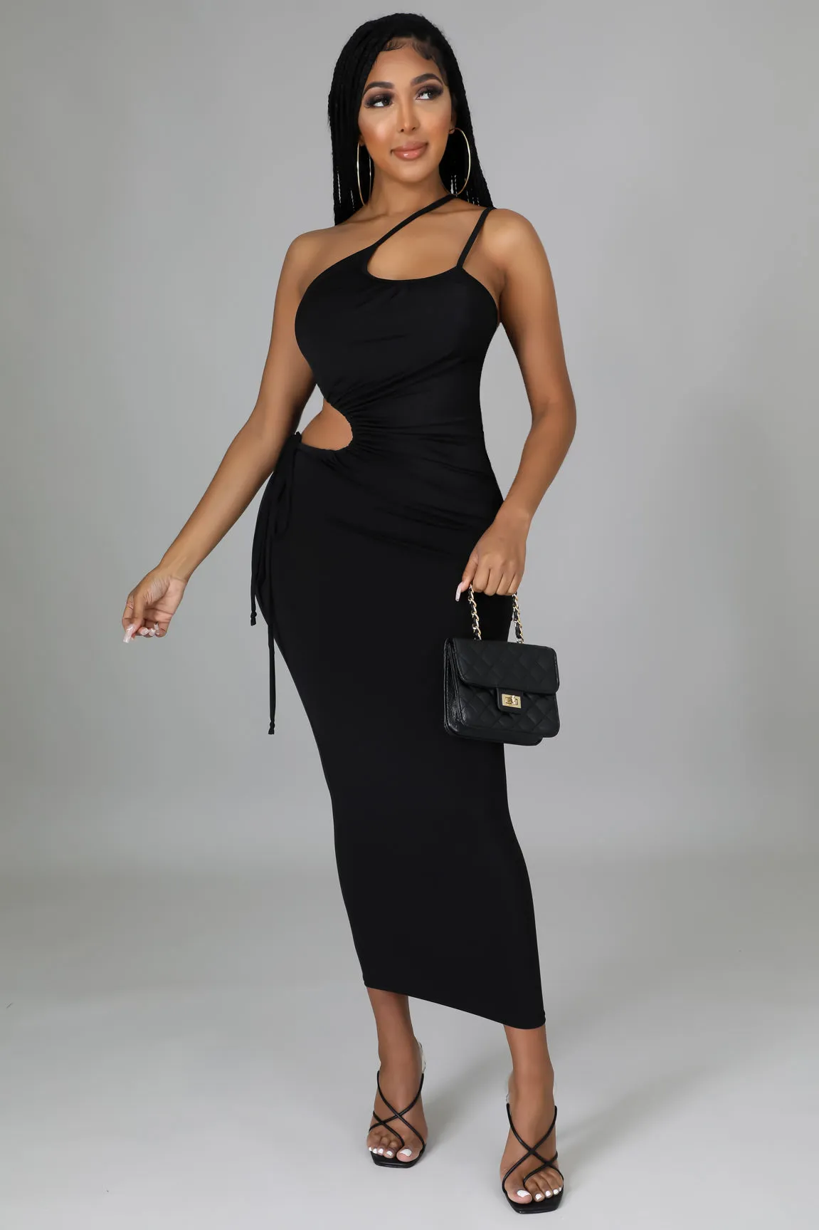 Hot Girl Dress - Cognac