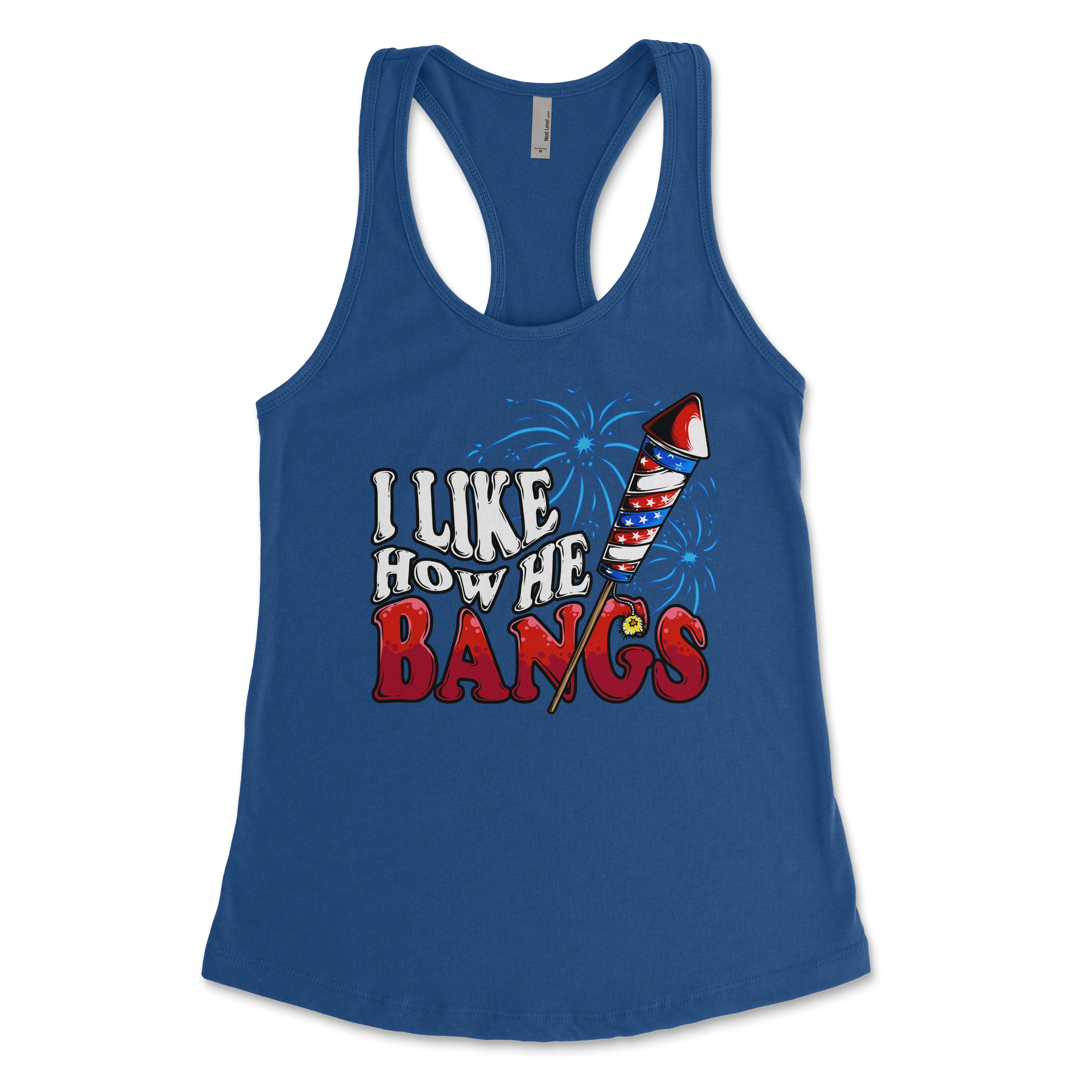 I Like How He bangs Racerback Tank