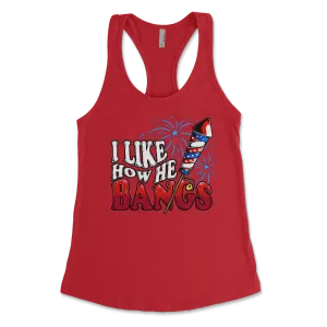 I Like How He bangs Racerback Tank