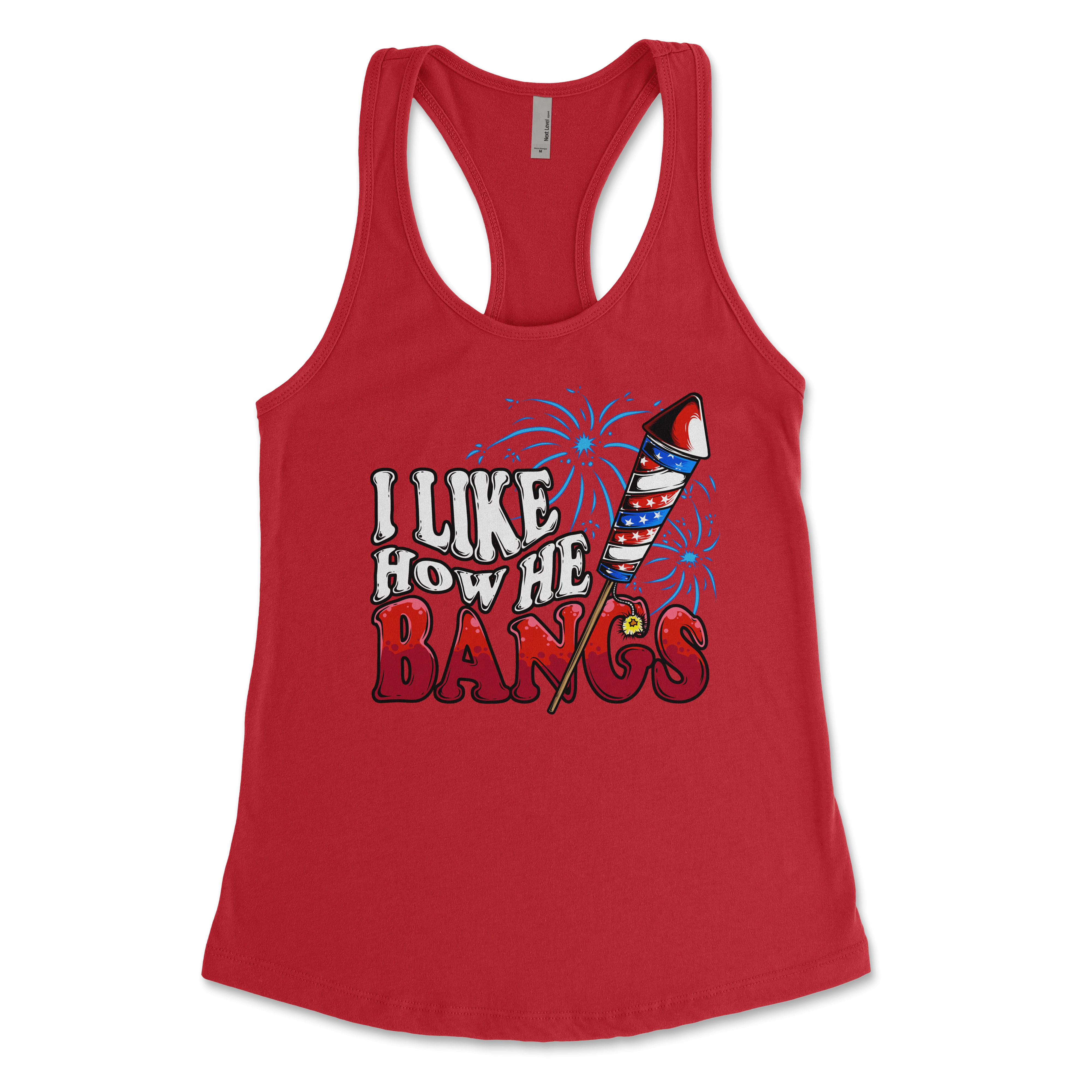 I Like How He bangs Racerback Tank