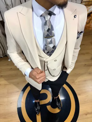 Indie - Cream 3 Piece Suit