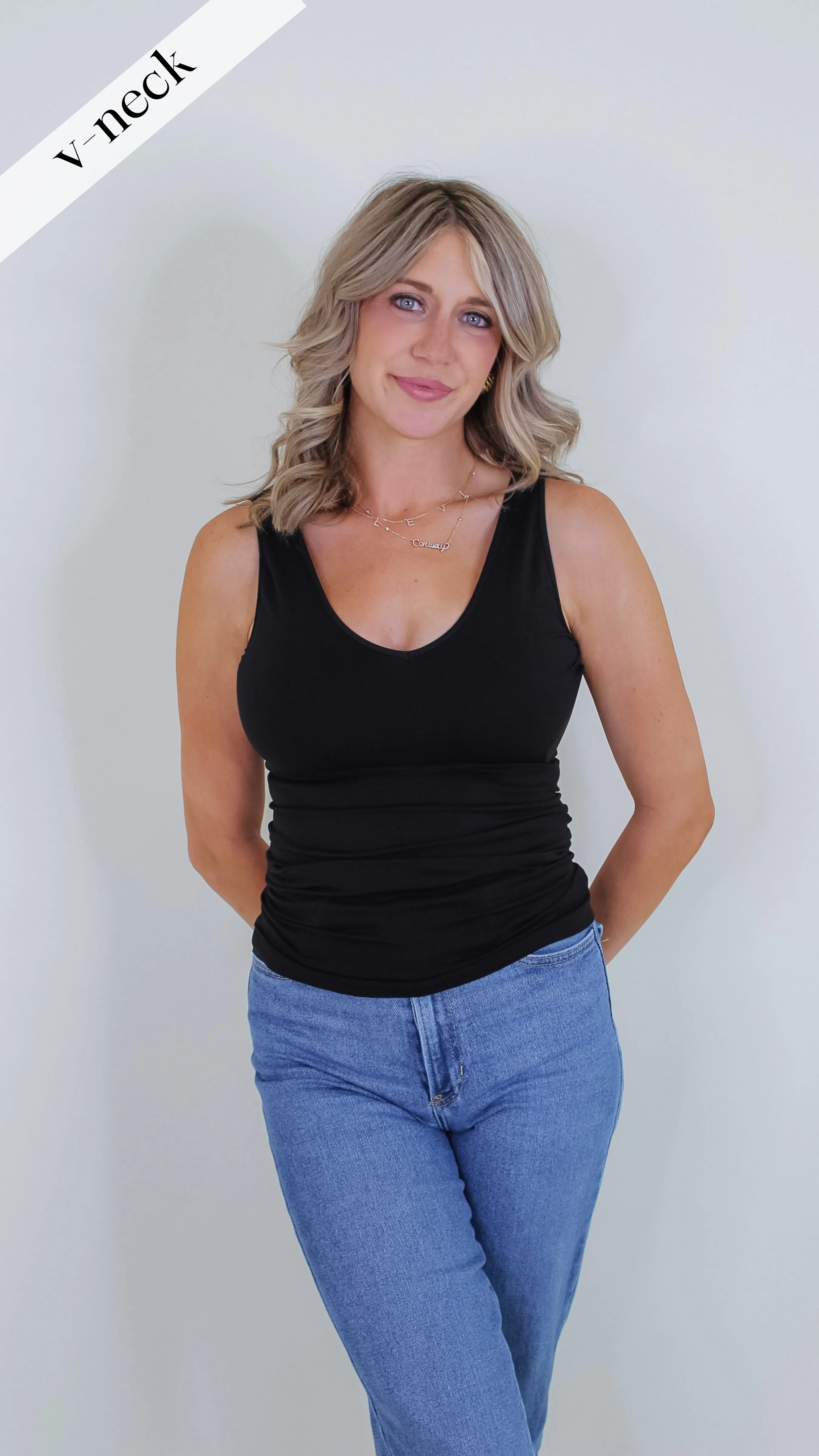 Irina Reversible Tank Top - Black