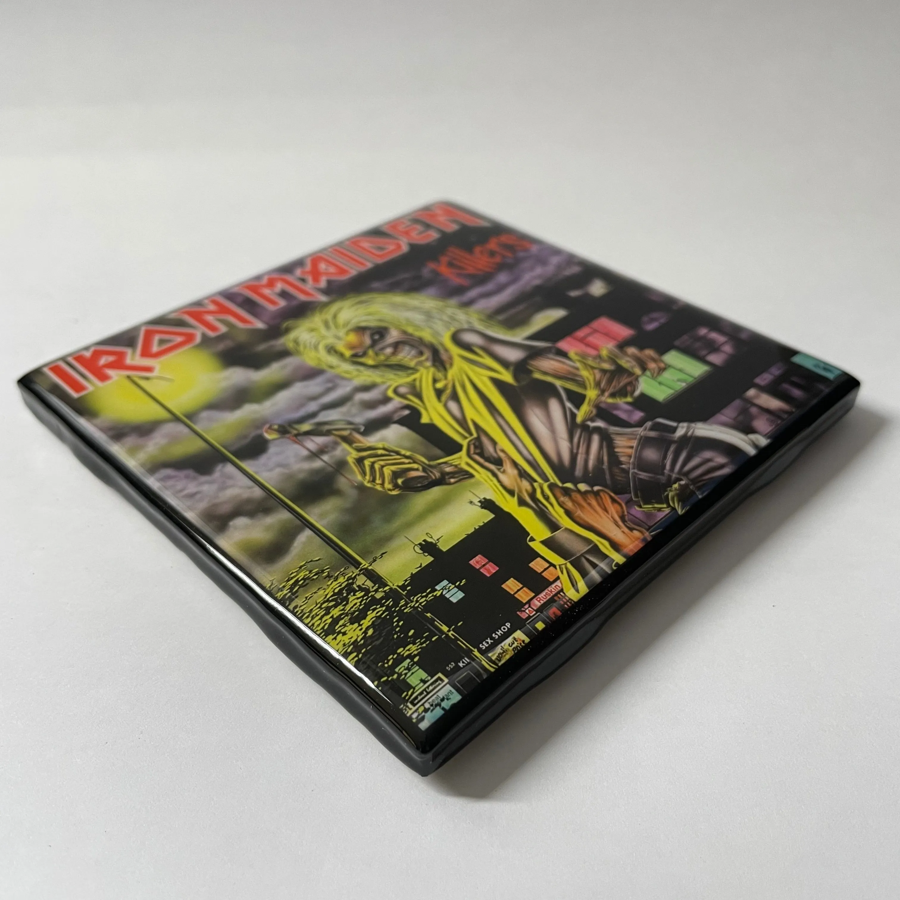 IRON MAIDEN Killers Coaster Record Cover Ceramic Tile