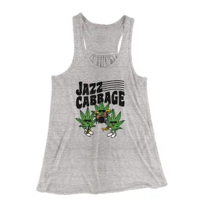 Jazz Cabbage Funny Women's Flowey Racerback Tank Top