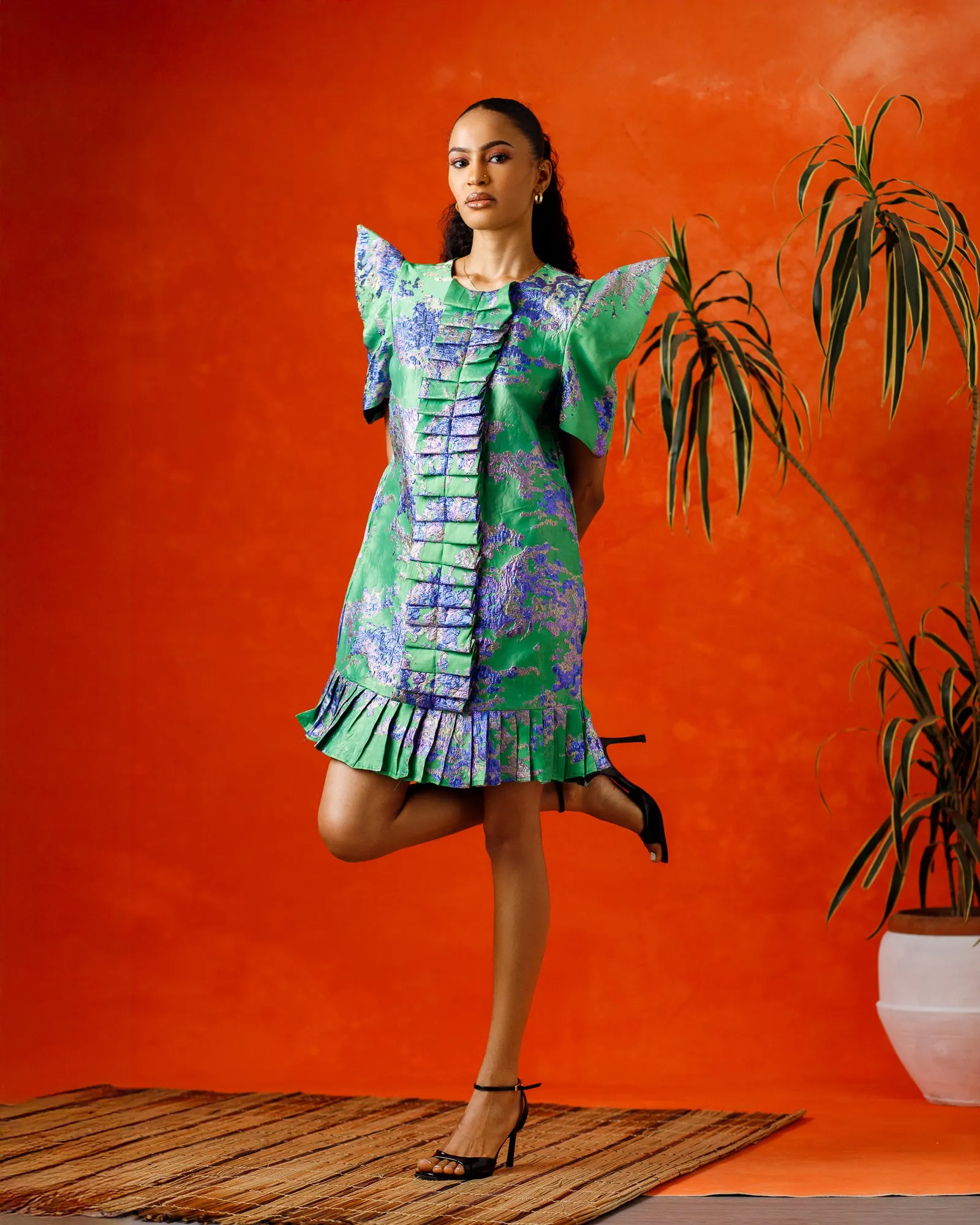 Kai Ruffled Shift Dress