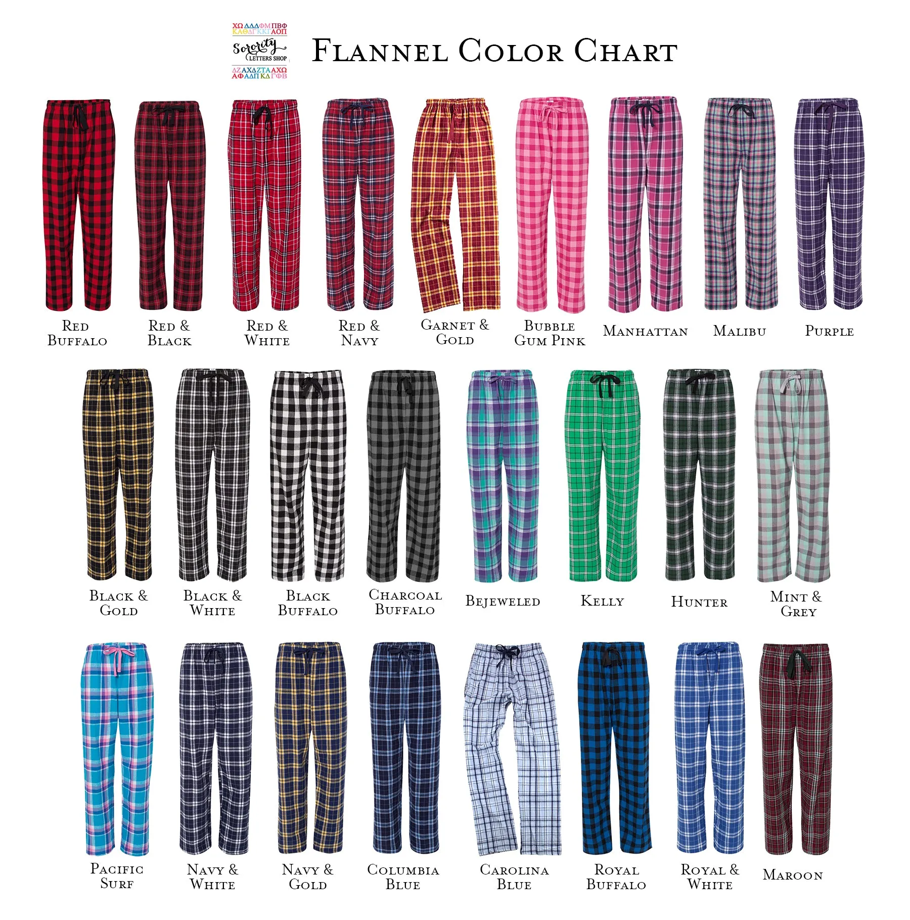 Kappa Kappa Gamma Flannel Pants