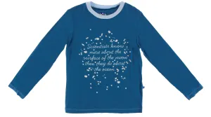 KicKee Pants Twilight Bioluminescence L/S Piece Print Easy Fit Tee