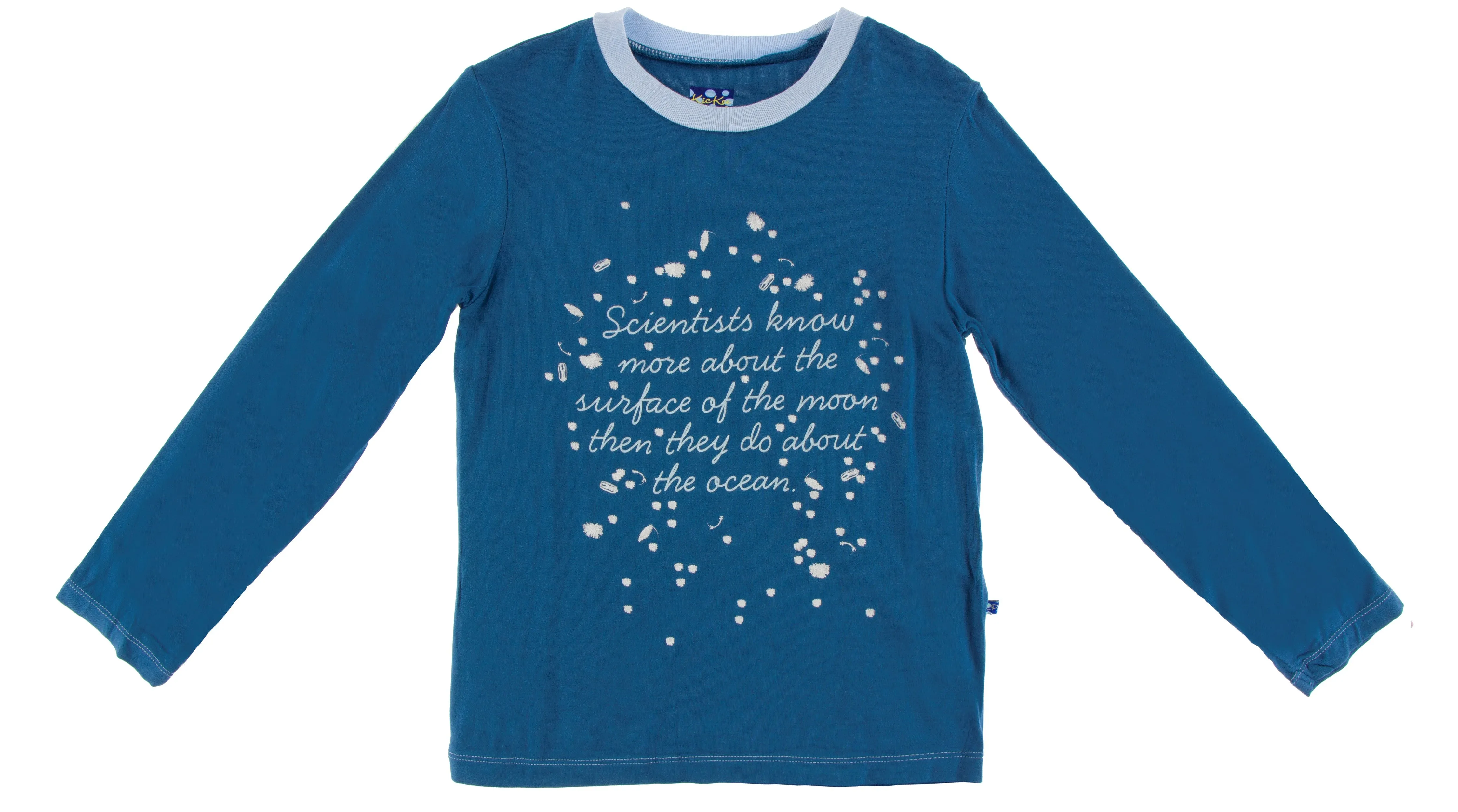 KicKee Pants Twilight Bioluminescence L/S Piece Print Easy Fit Tee
