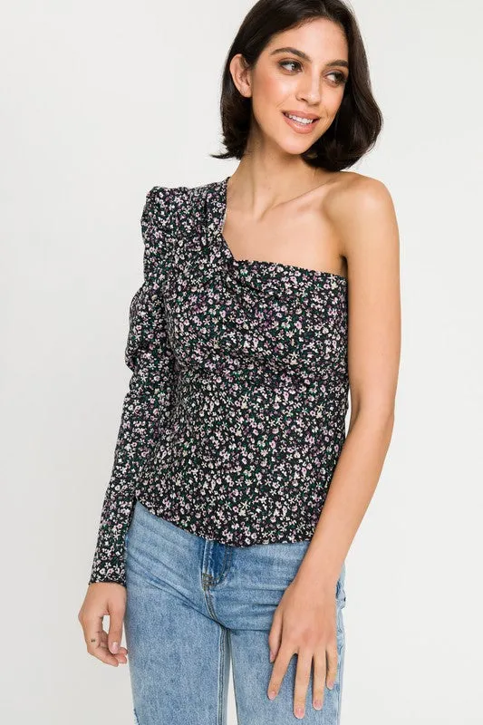 Kit Floral One Shoulder Blouse