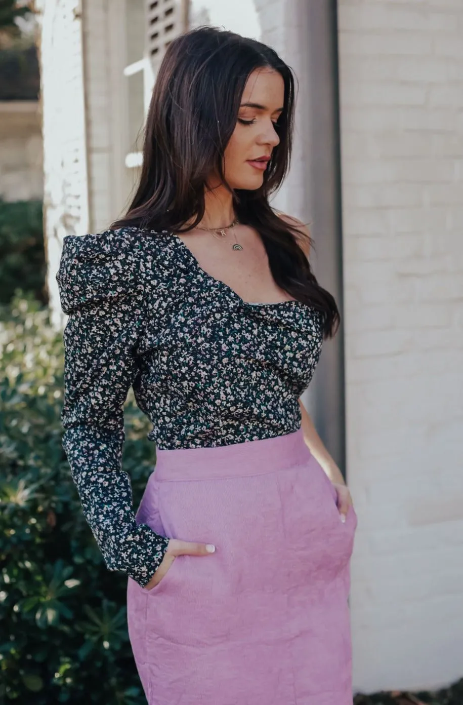 Kit Floral One Shoulder Blouse