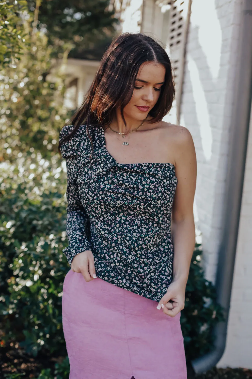 Kit Floral One Shoulder Blouse