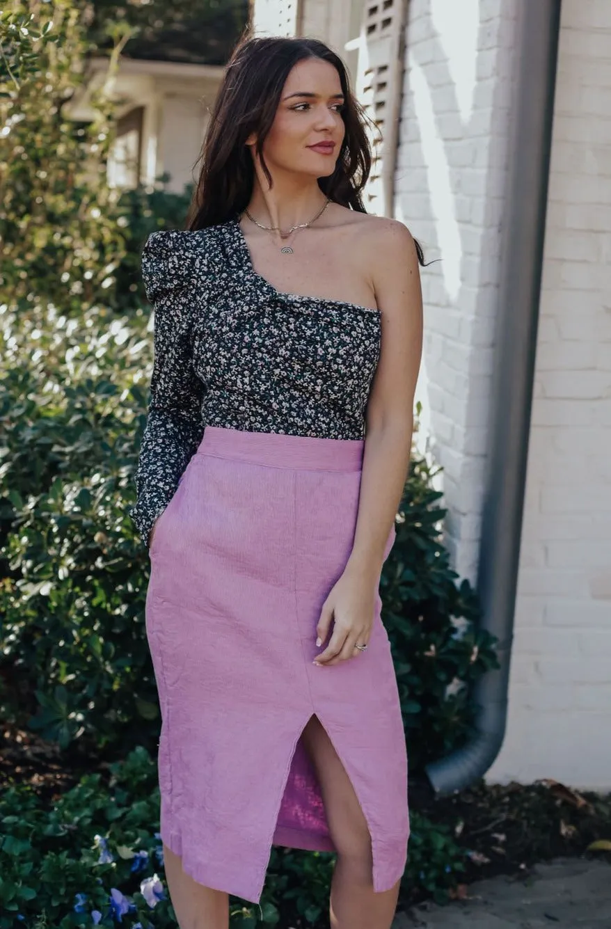 Kit Floral One Shoulder Blouse