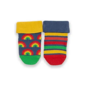 Kite 2 Pack Baby Socks 3464-Buh Rainbow
