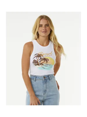 Koszulka RIP CURL Sunset Ribbed Tank czarny