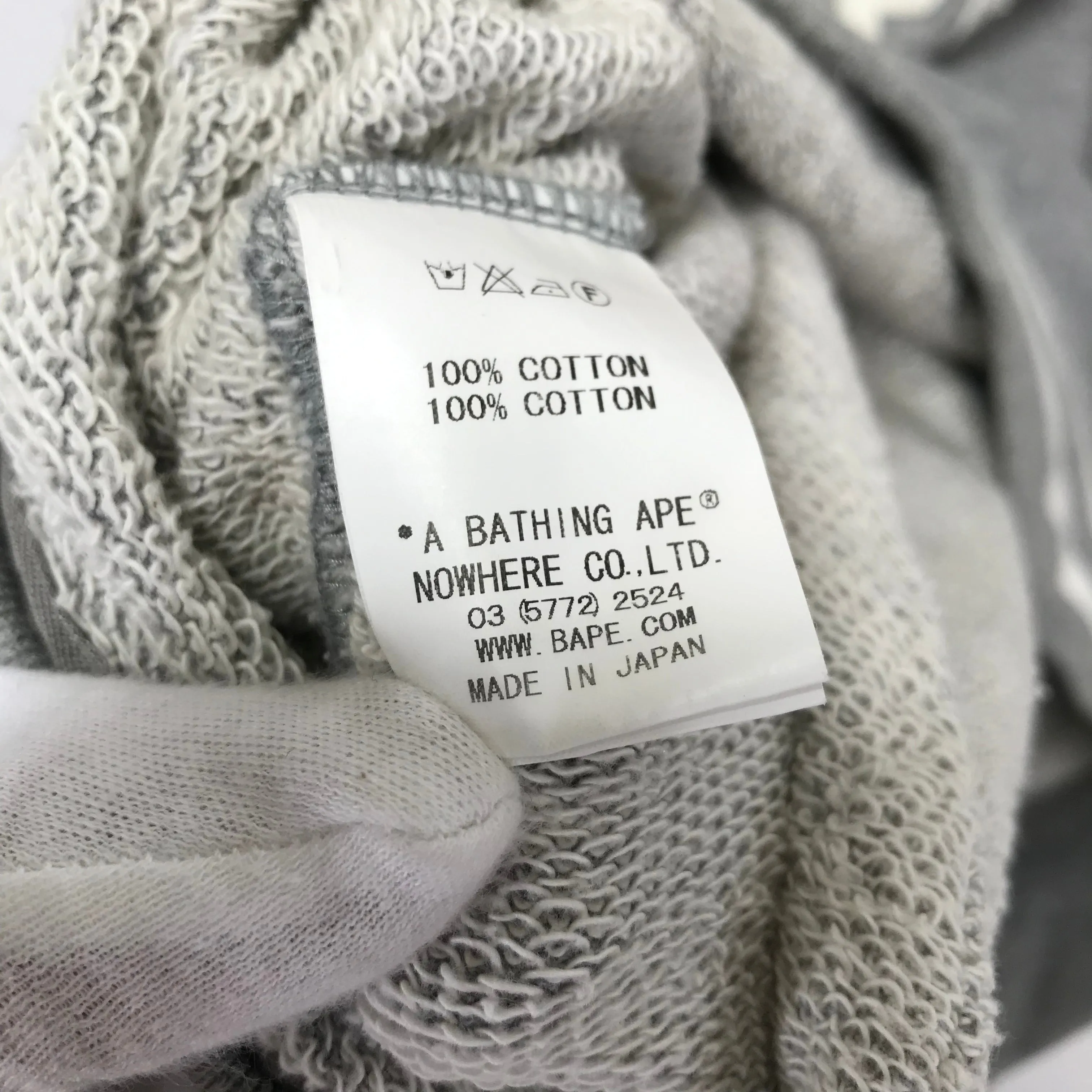 [L] A Bathing Ape Bape '93 Sweat Stadium Jacket Grey