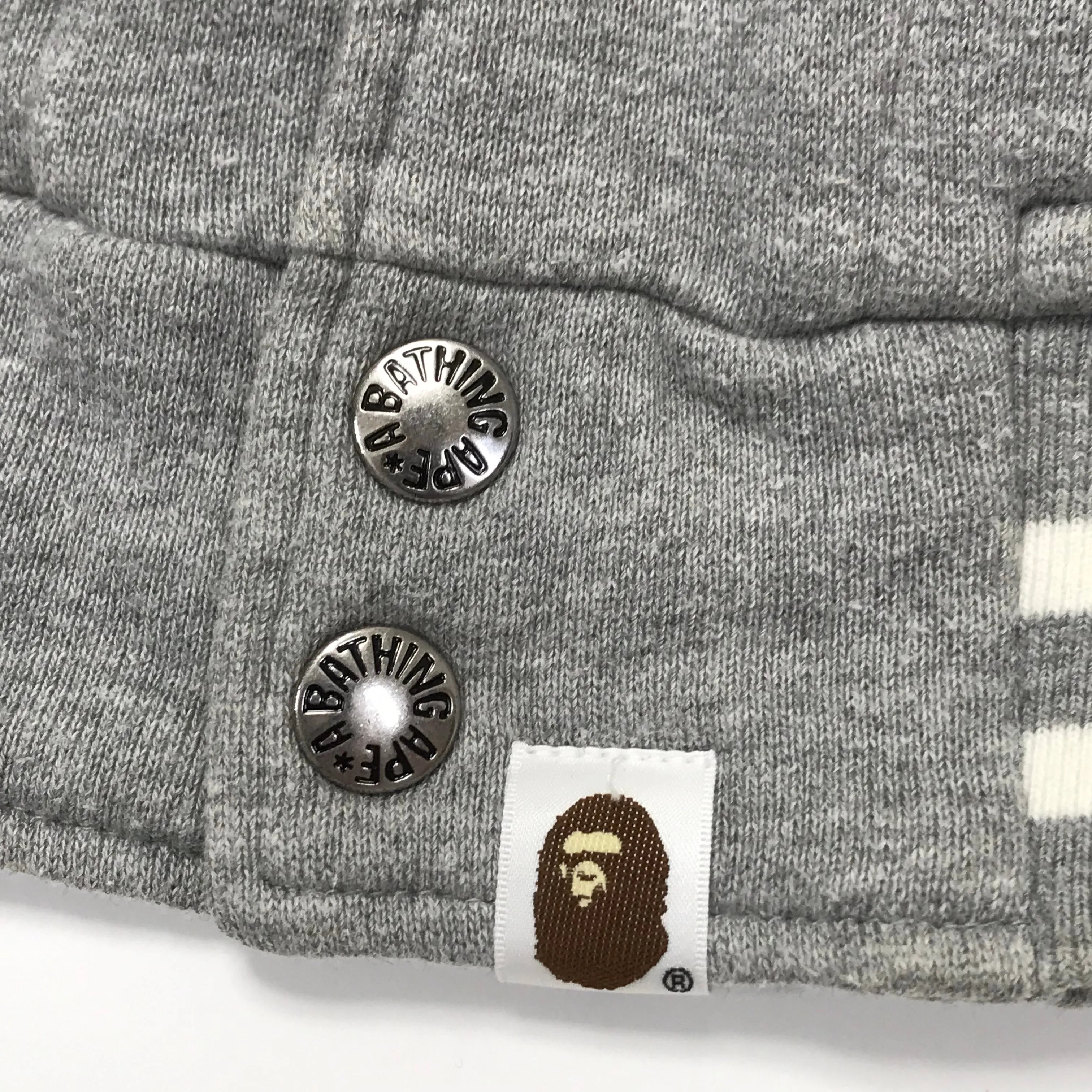 [L] A Bathing Ape Bape '93 Sweat Stadium Jacket Grey