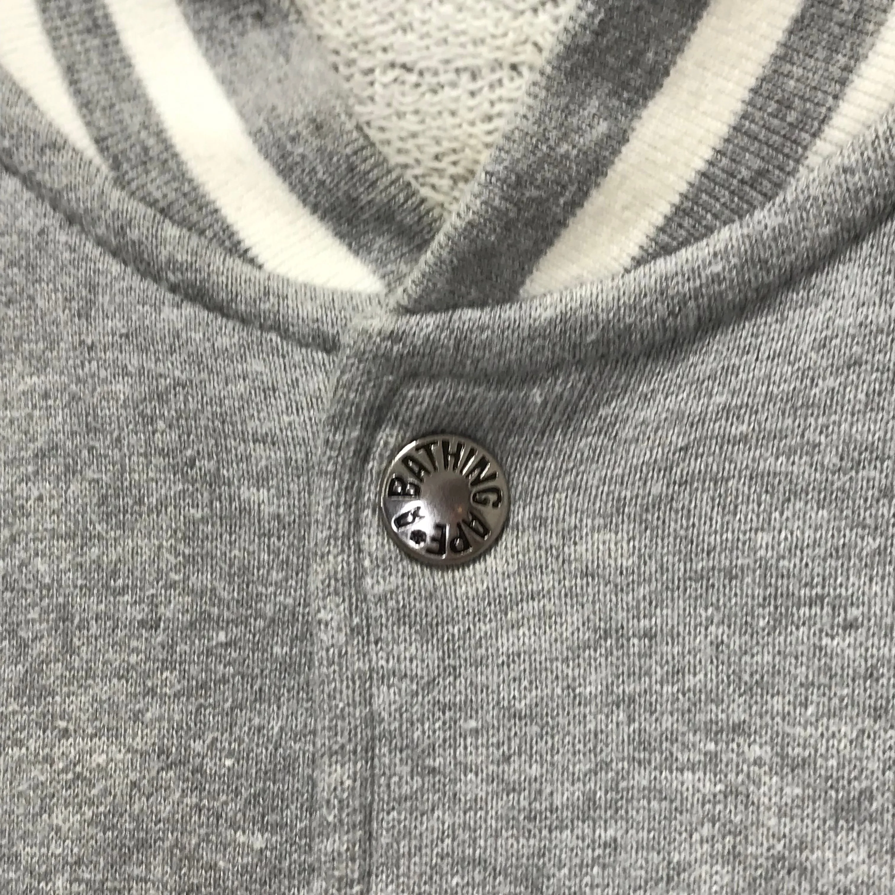 [L] A Bathing Ape Bape '93 Sweat Stadium Jacket Grey
