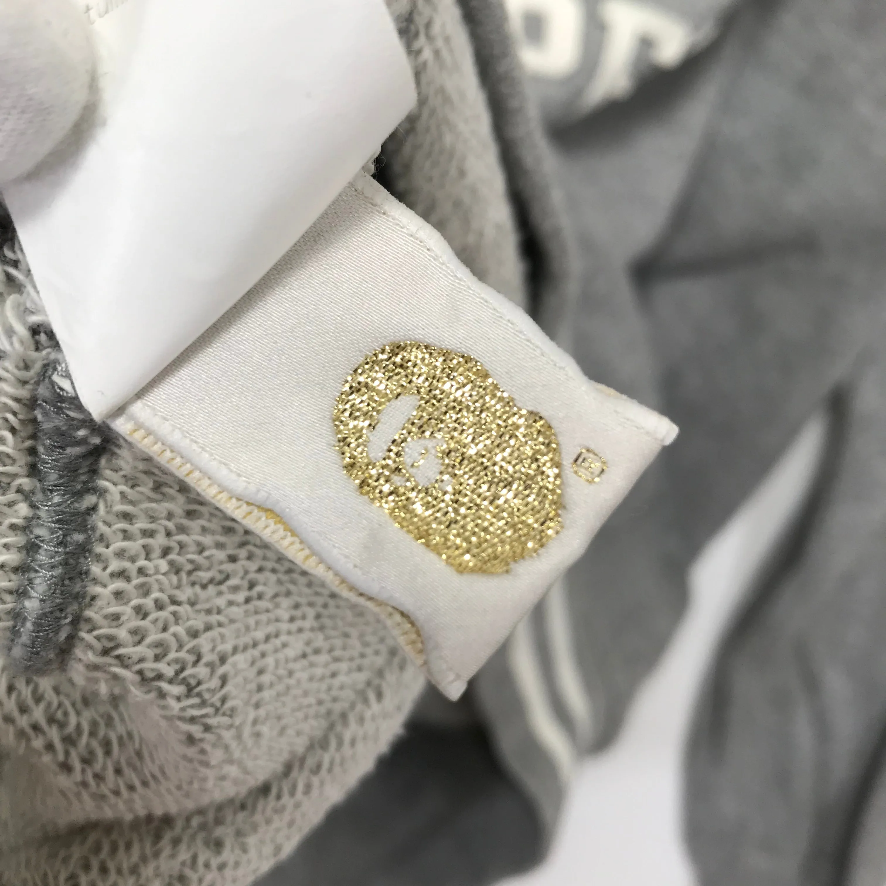 [L] A Bathing Ape Bape '93 Sweat Stadium Jacket Grey