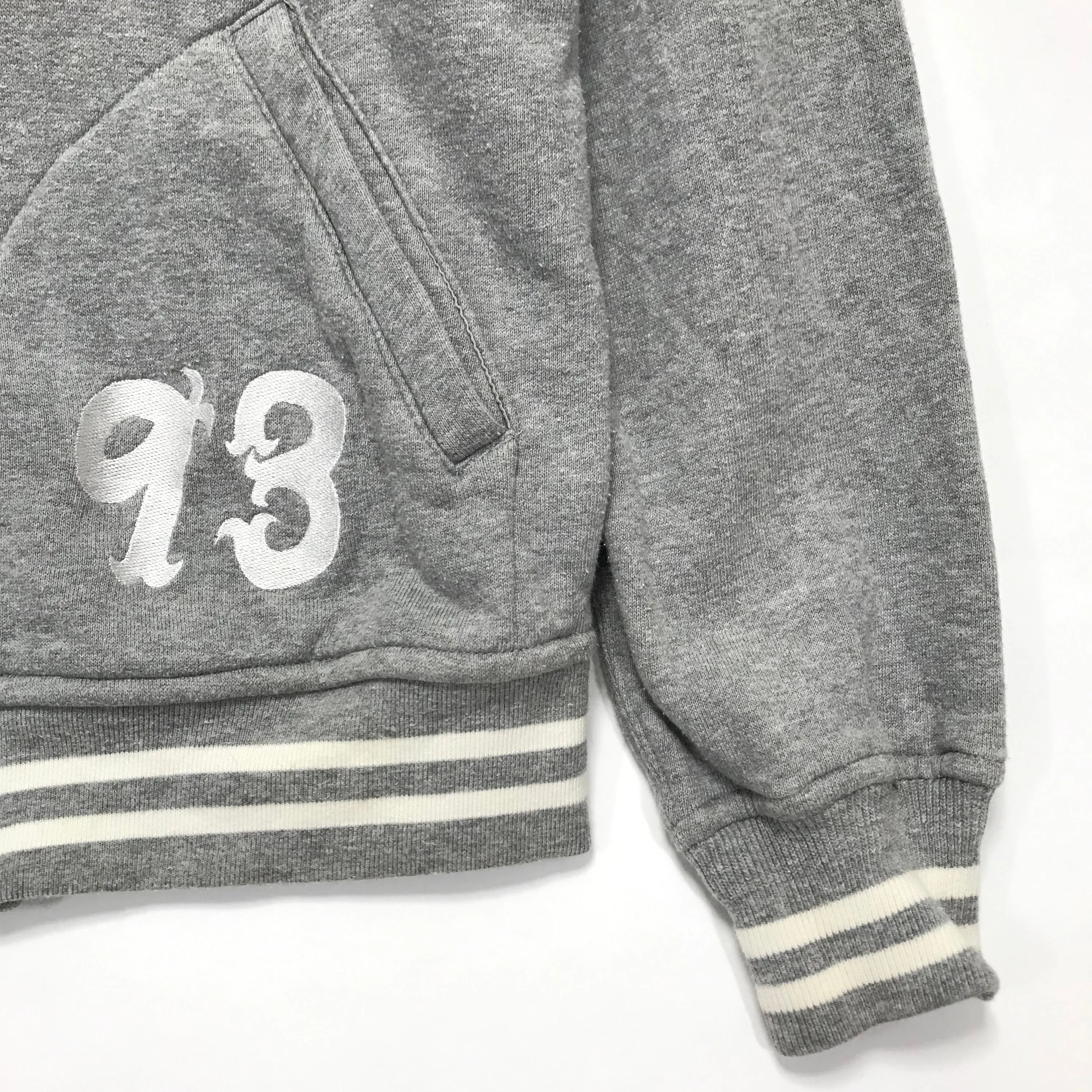 [L] A Bathing Ape Bape '93 Sweat Stadium Jacket Grey