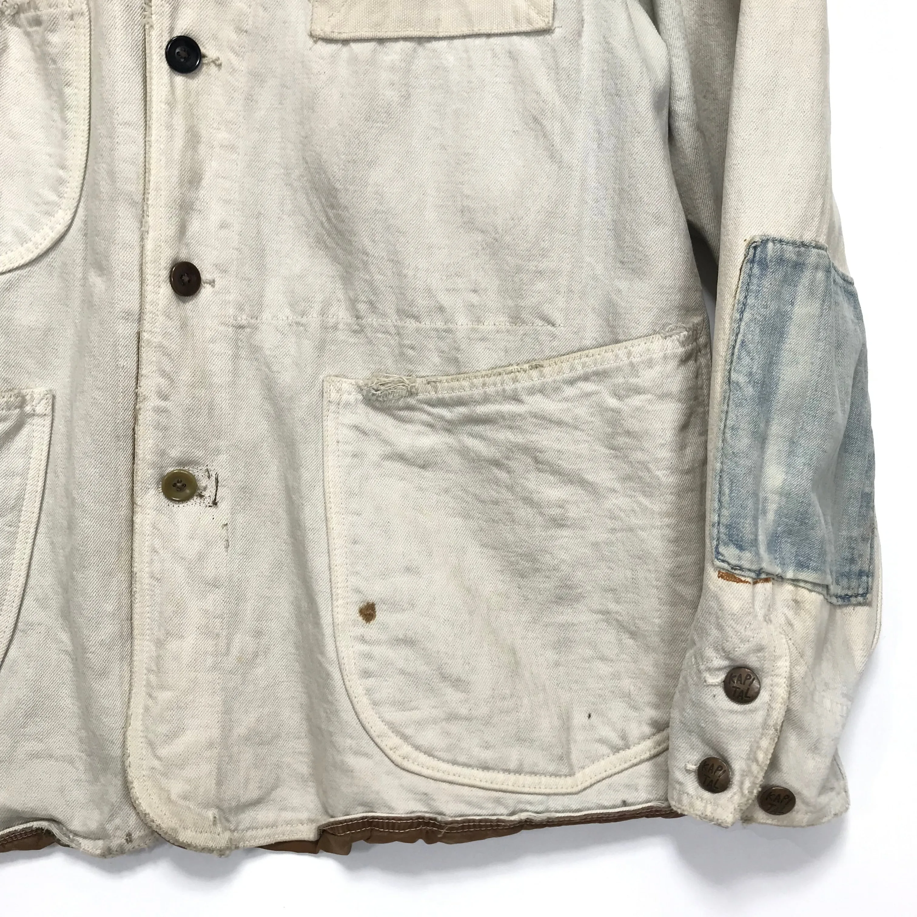 [L] Kapital Legs Boro Canvas Hunting Smock