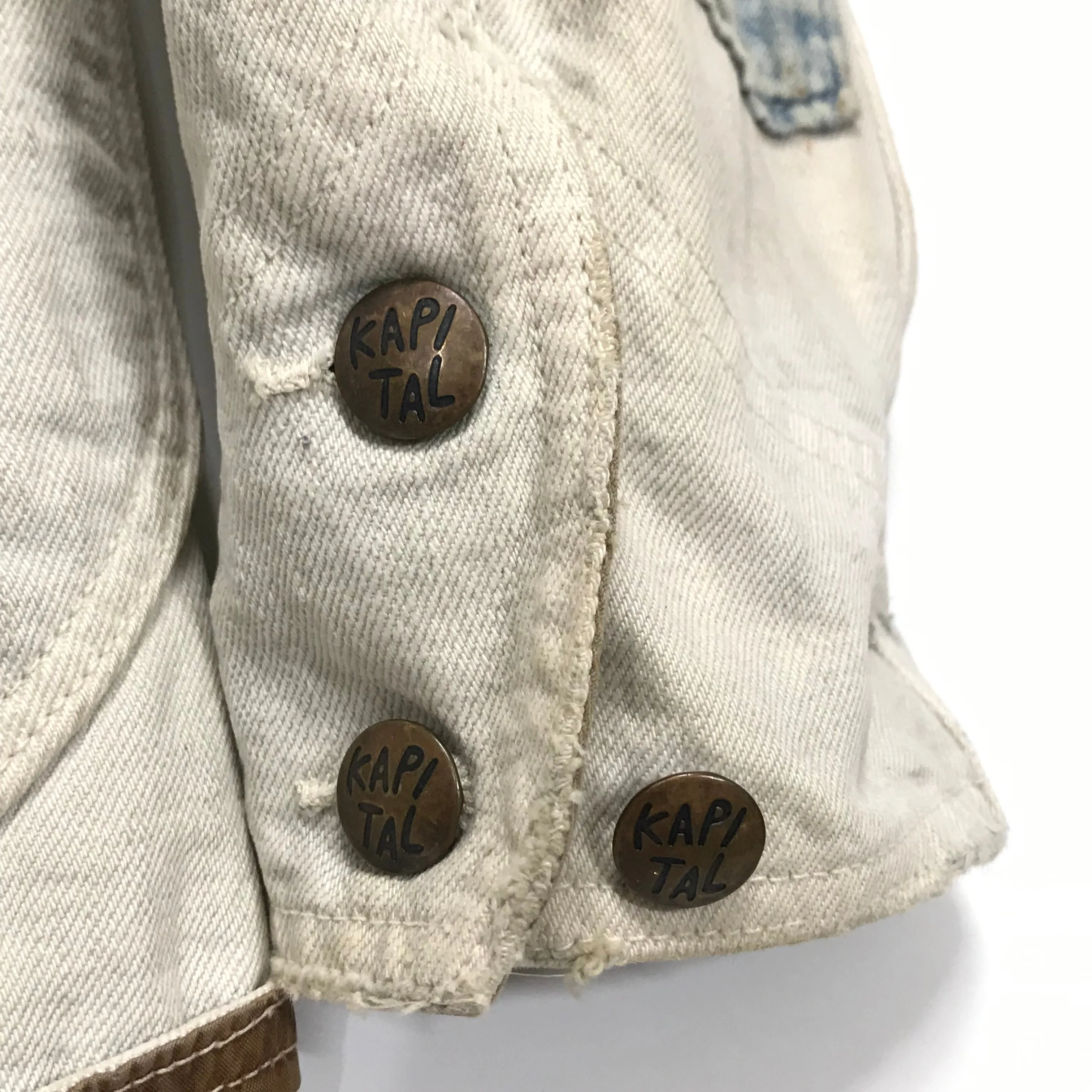 [L] Kapital Legs Boro Canvas Hunting Smock
