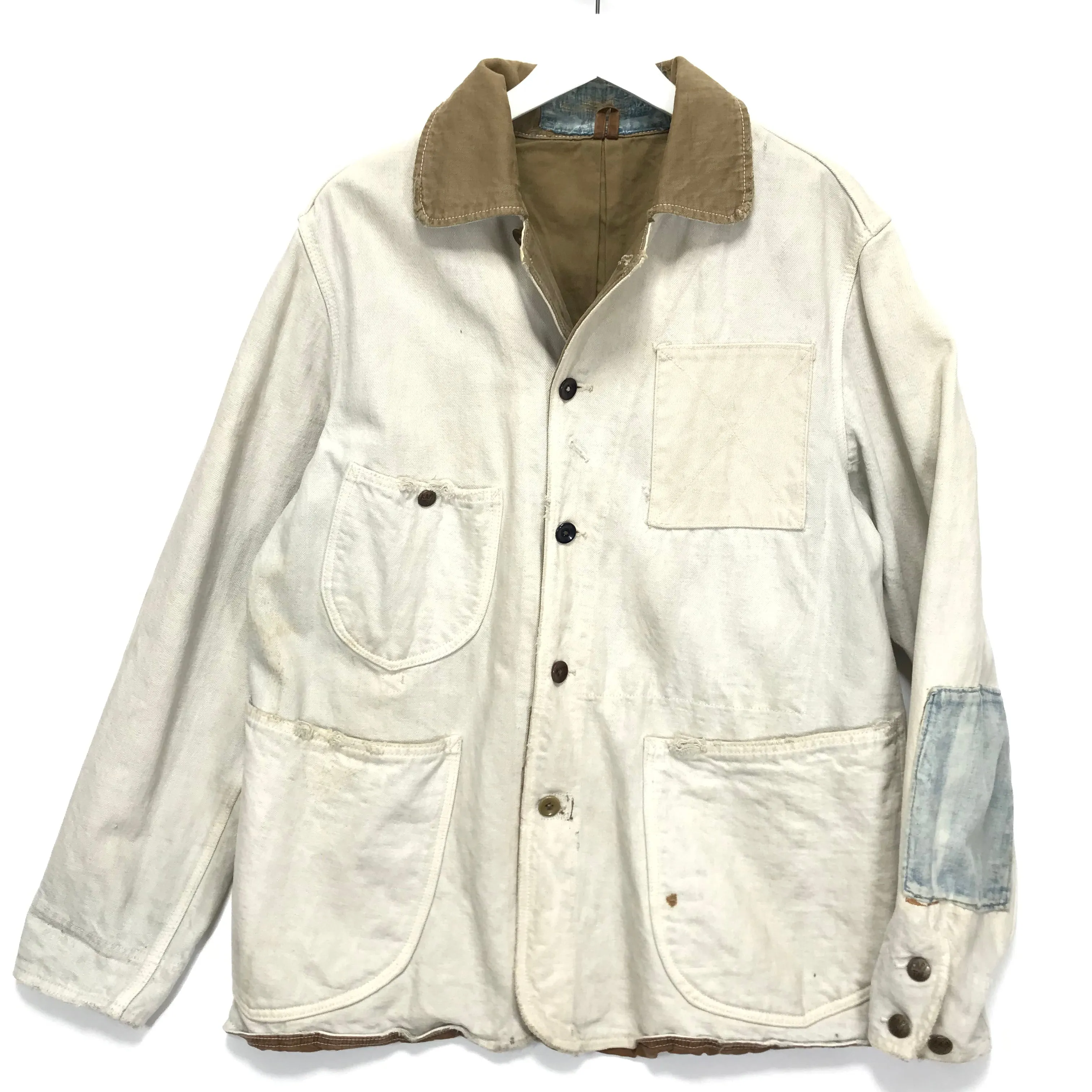 [L] Kapital Legs Boro Canvas Hunting Smock