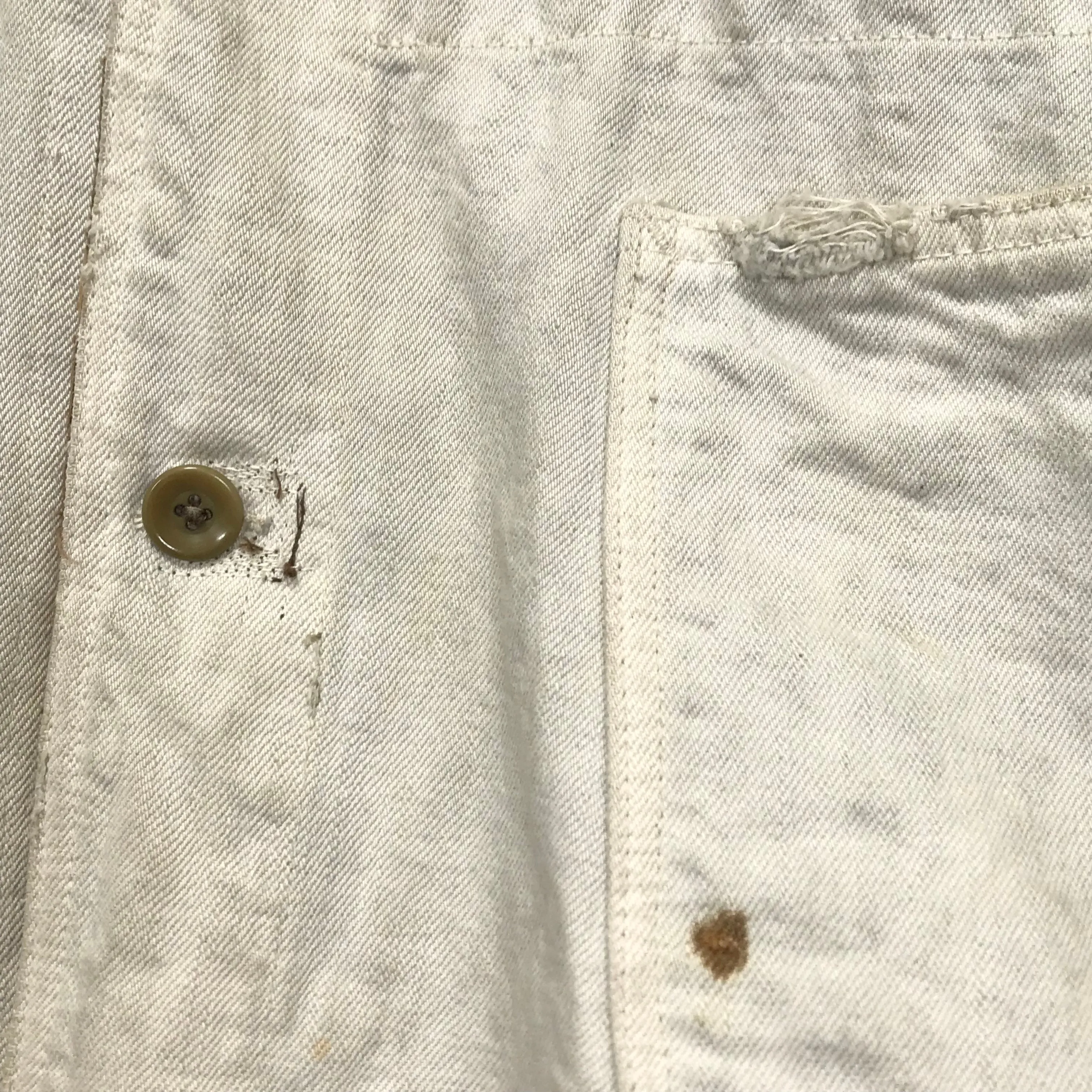 [L] Kapital Legs Boro Canvas Hunting Smock