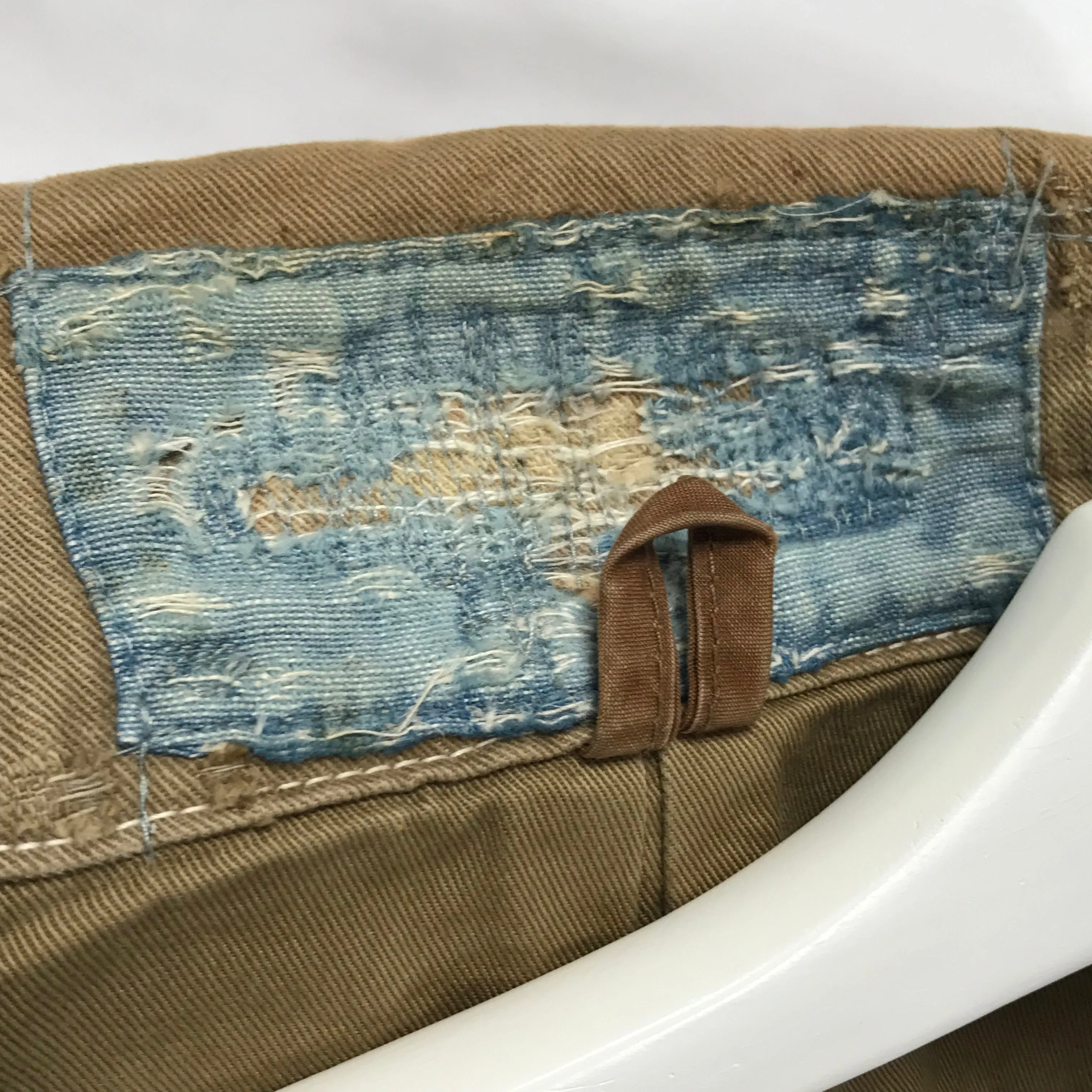 [L] Kapital Legs Boro Canvas Hunting Smock