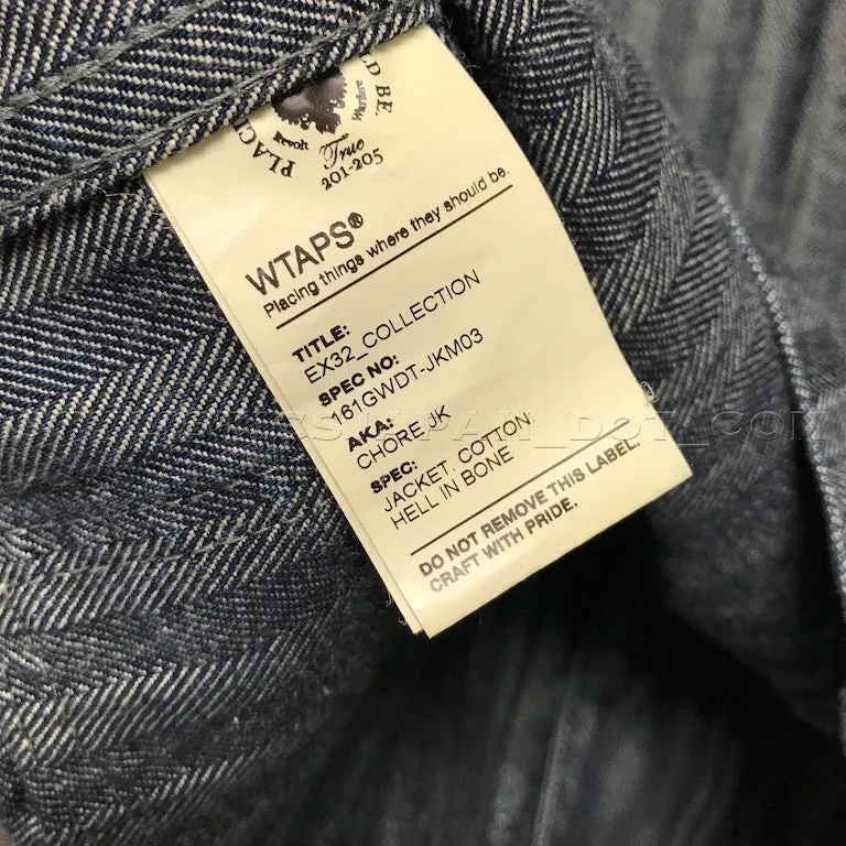 [L] WTaps Hell In Bone Chore Jacket Indigo