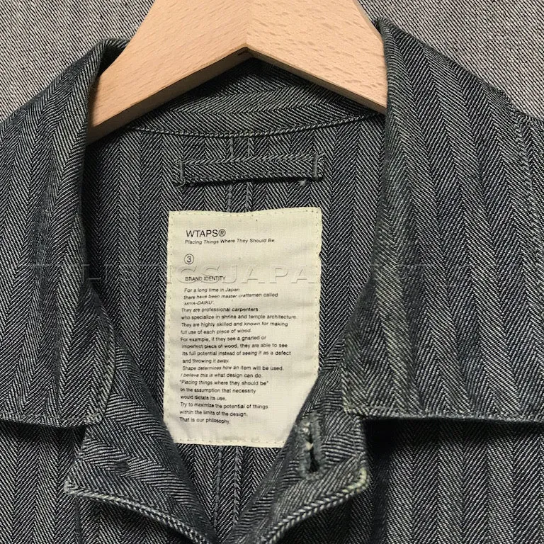 [L] WTaps Hell In Bone Chore Jacket Indigo