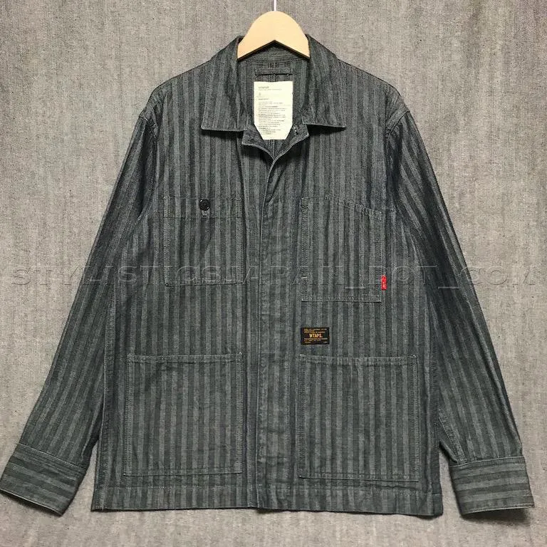 [L] WTaps Hell In Bone Chore Jacket Indigo