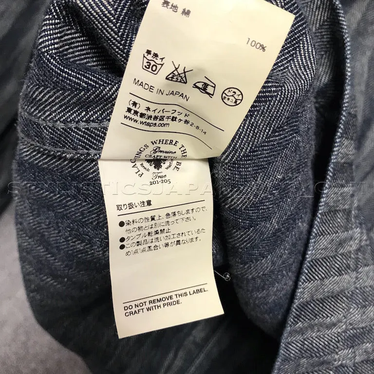 [L] WTaps Hell In Bone Chore Jacket Indigo