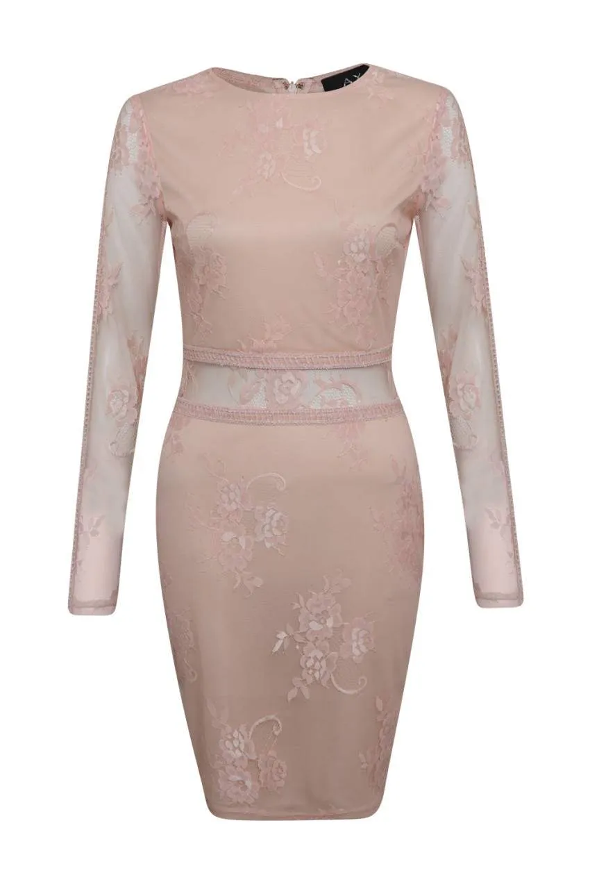 Lace Ladder Detail Dress