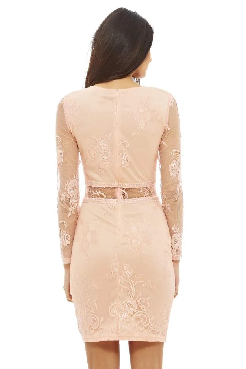 Lace Ladder Detail Dress