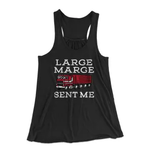 Large Marge Sent Me Women's Flowey Racerback Tank Top