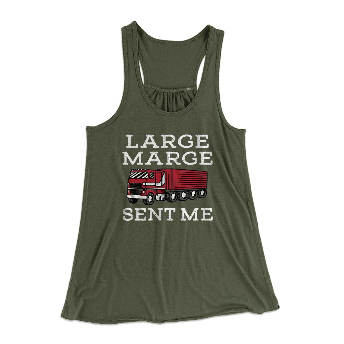 Large Marge Sent Me Women's Flowey Racerback Tank Top