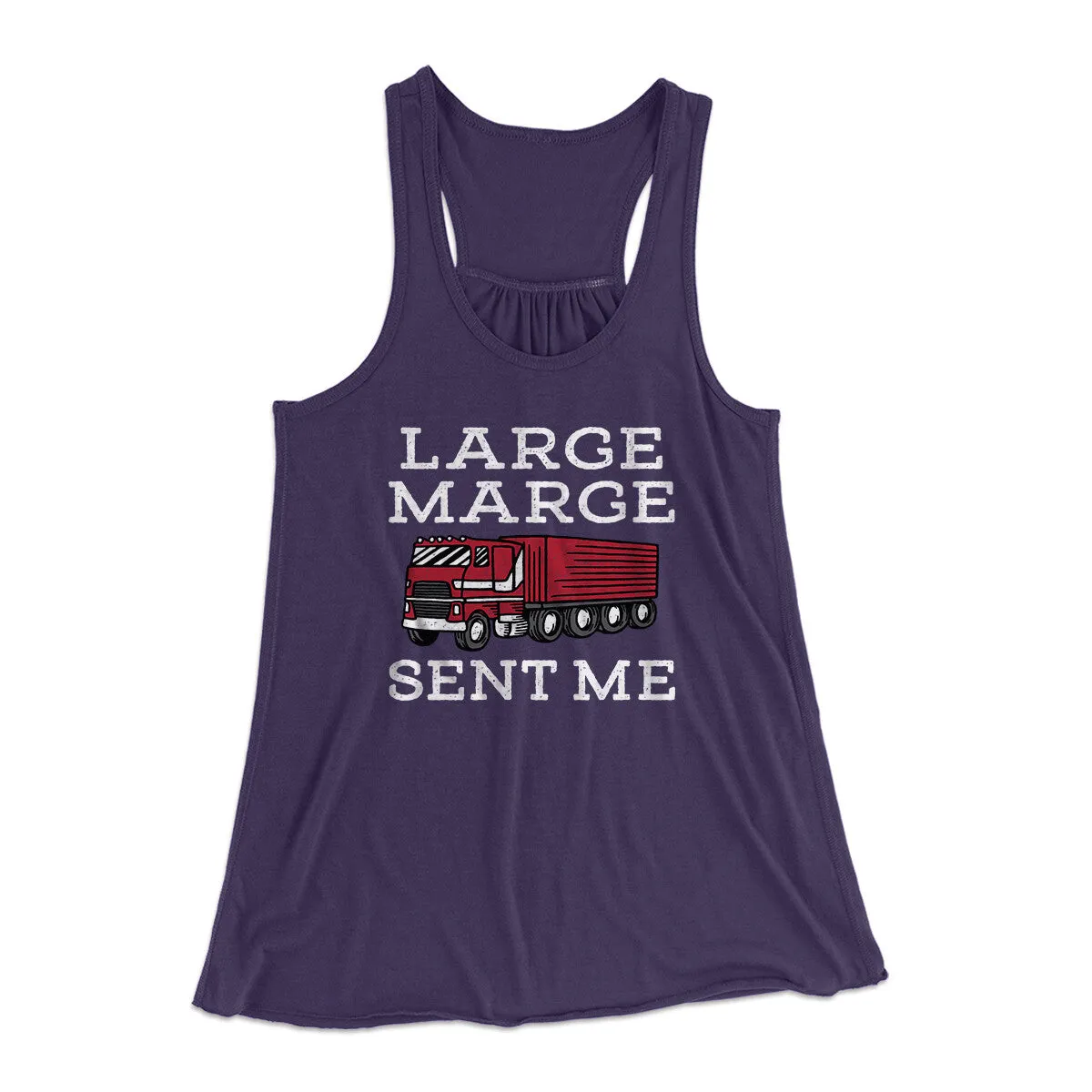 Large Marge Sent Me Women's Flowey Racerback Tank Top