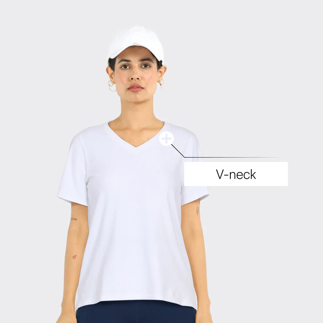 Last Tee - V Neck Half Sleeves