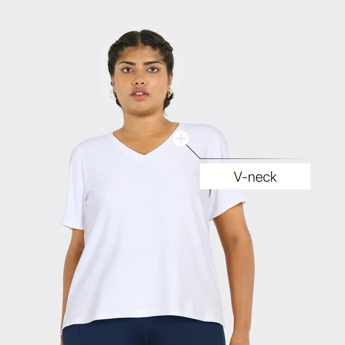 Last Tee - V Neck Half Sleeves