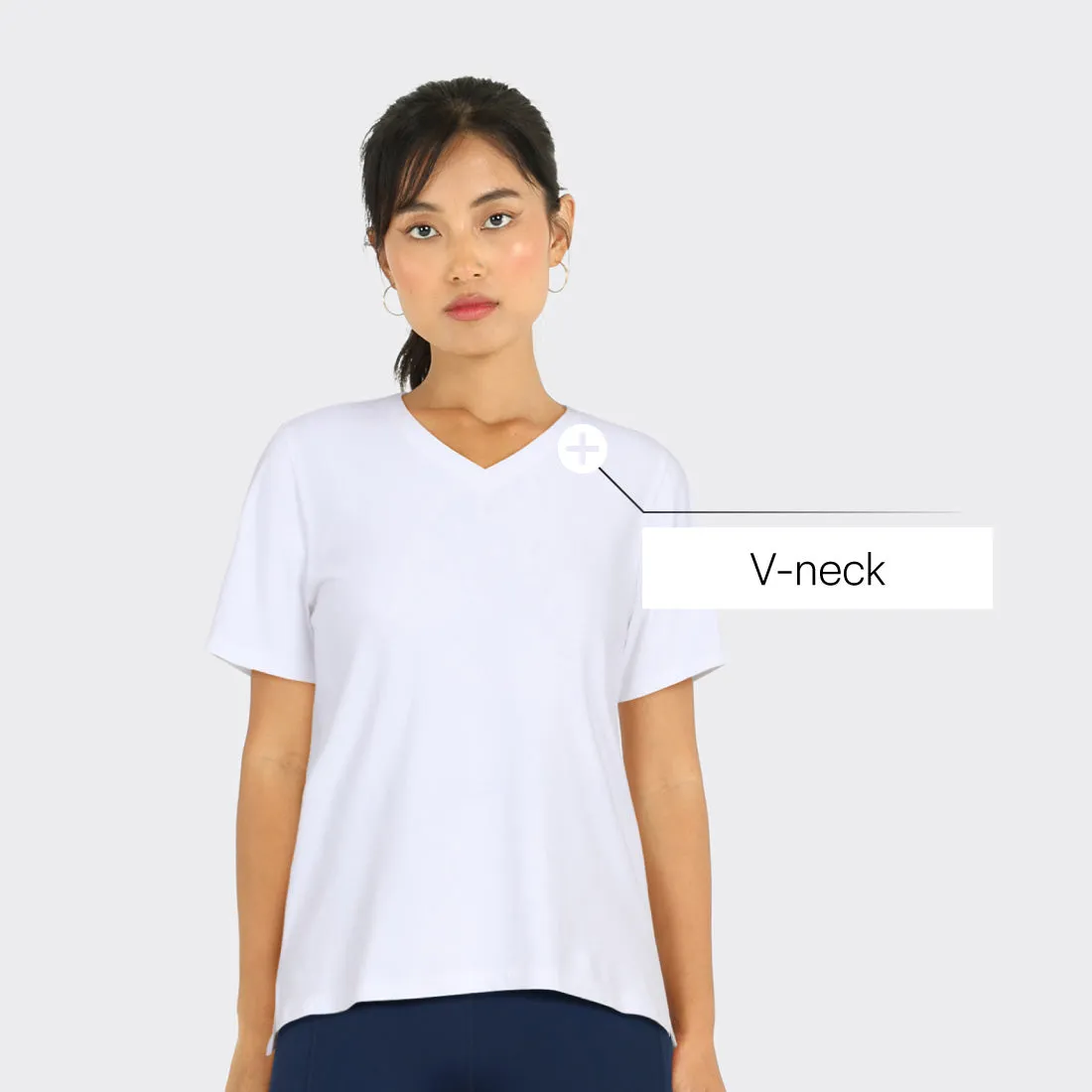 Last Tee - V Neck Half Sleeves