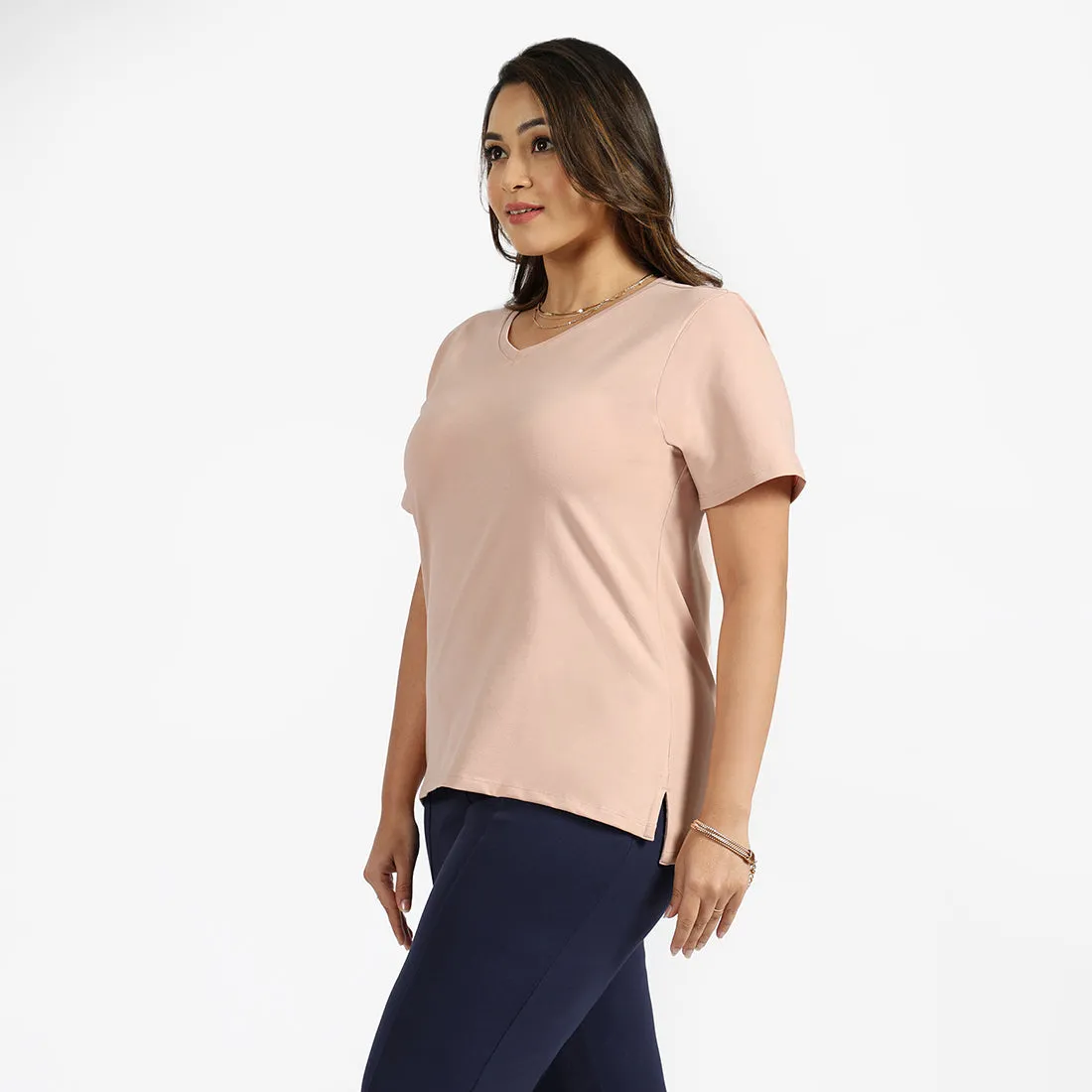 Last Tee - V Neck Half Sleeves