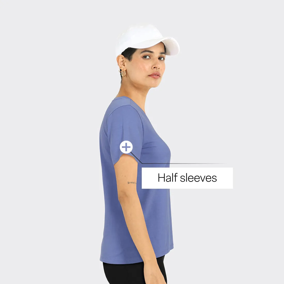 Last Tee - V Neck Half Sleeves