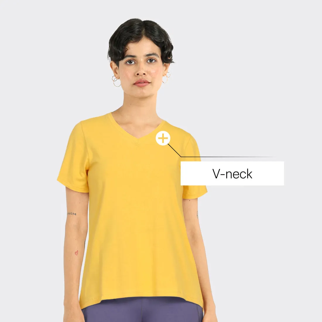 Last Tee - V Neck Half Sleeves