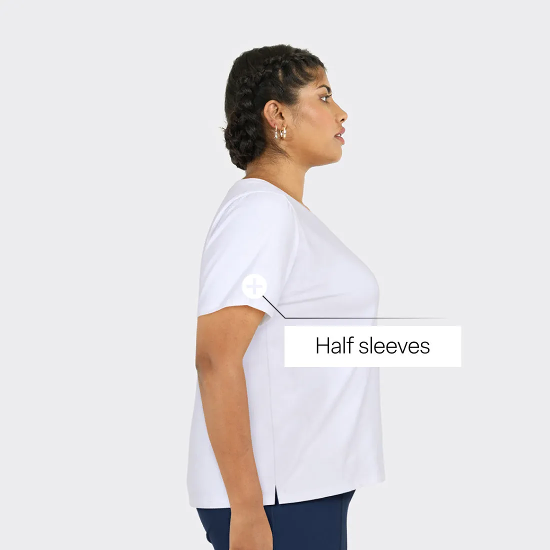 Last Tee - V Neck Half Sleeves