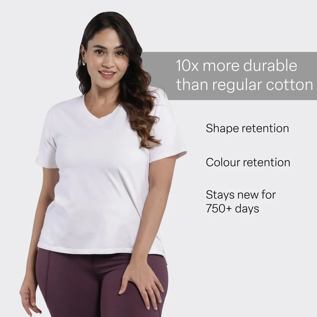 Last Tee - V Neck Half Sleeves