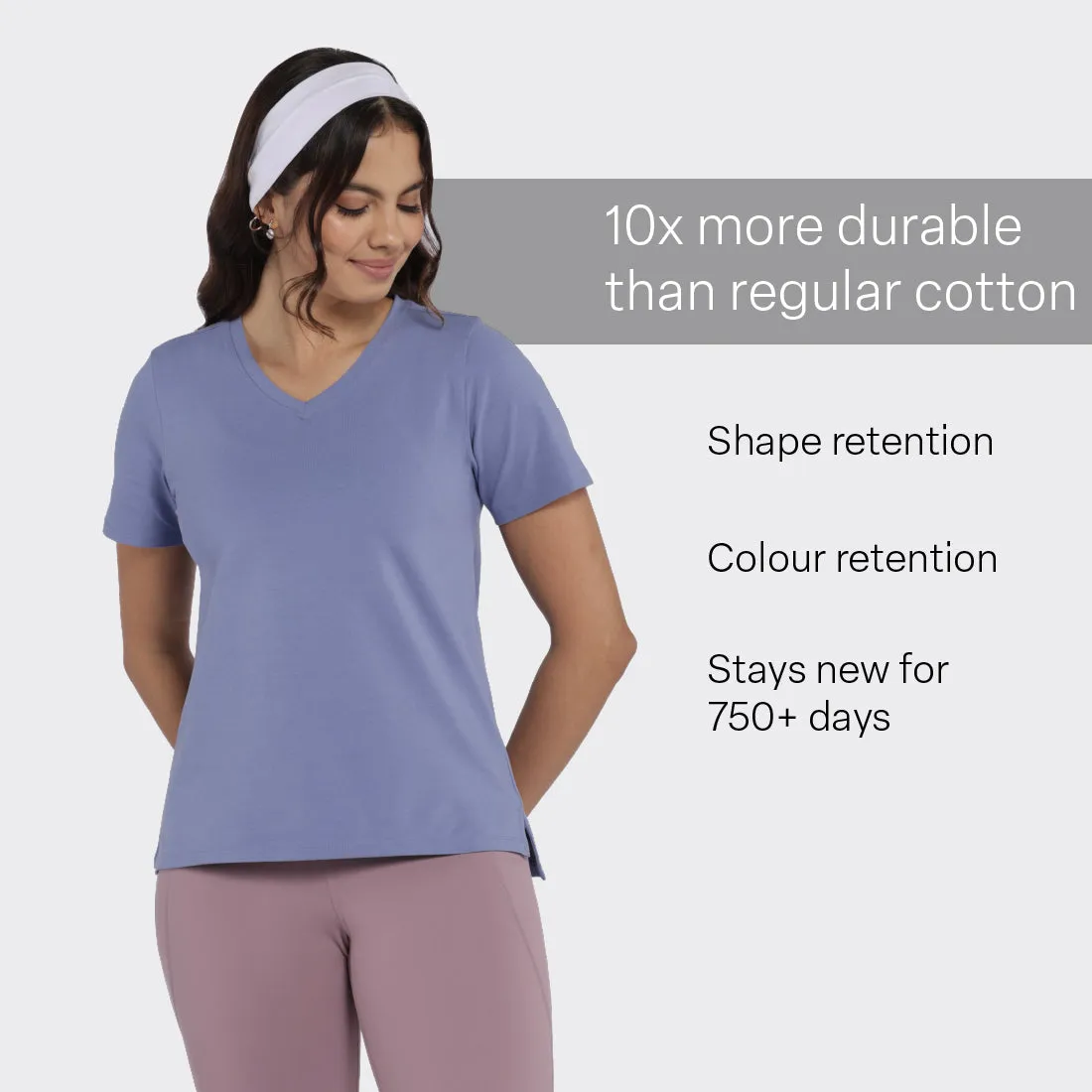 Last Tee - V Neck Half Sleeves